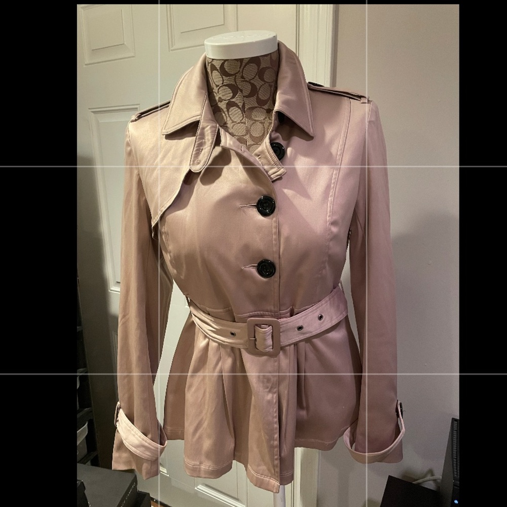 TWENTY ONE BRONZE BELTED MINI TRENCH COAT
